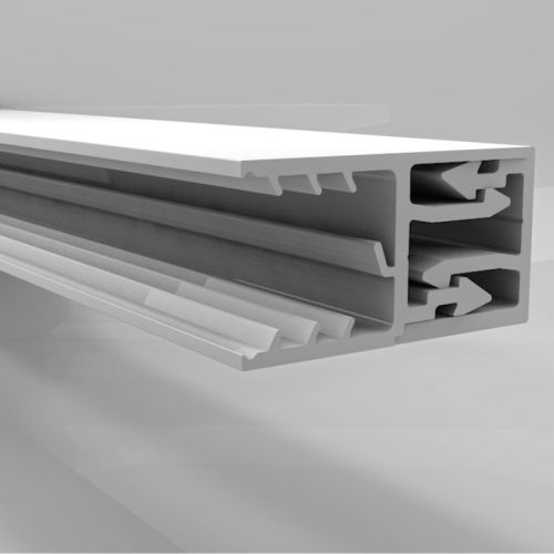 Zevener Sprosse Wandleiste PVC weiß Stärke 16 mm